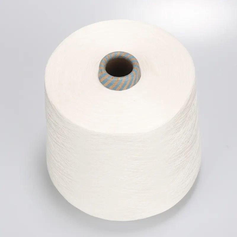 32S 80% polyester 20% bambou compact siro tournant le fil mélangé pour serviette
