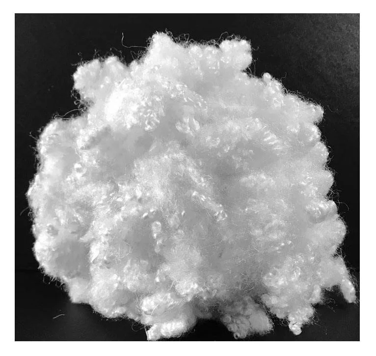 Fibre discontinue blanche acrylique recyclée 3D/7D/15D 32mm/51mm/64mm creuse conjuguée siliconée pour oreiller