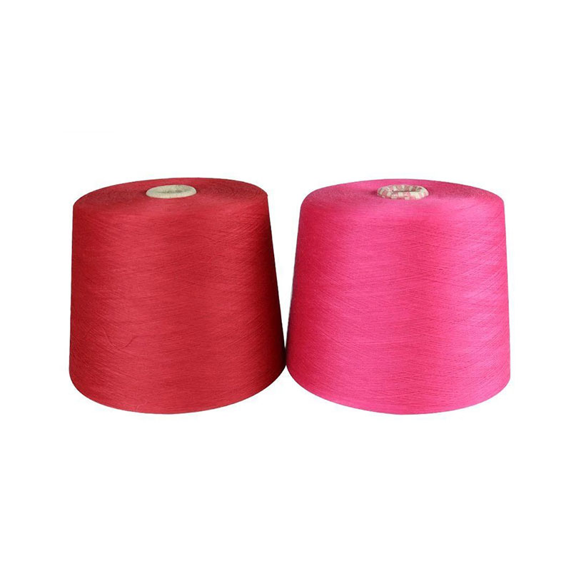 Fil mélangé de polyester 36nm/2, noyau en nylon, laine filée comme pour le tricot
