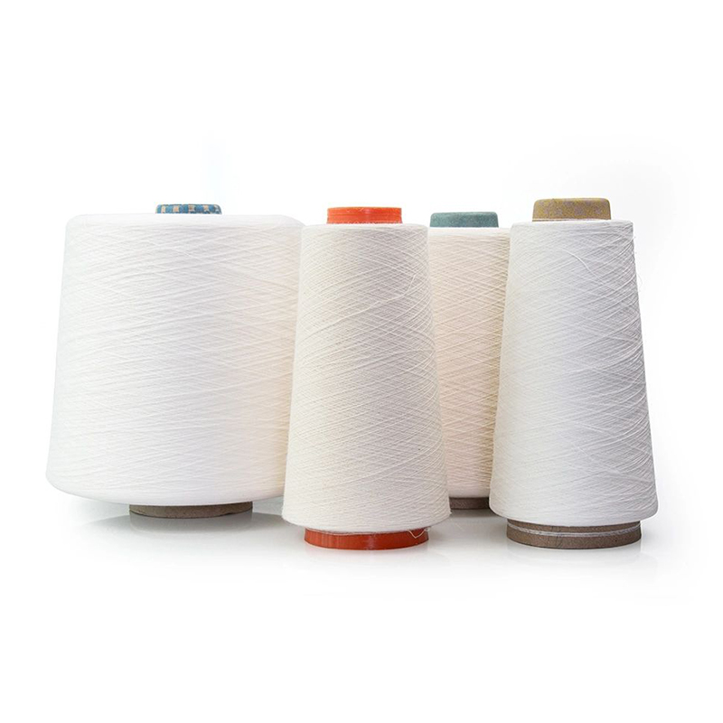 Fil acrylique solide Voterx 20S Blanc brut pour tricot et tissage