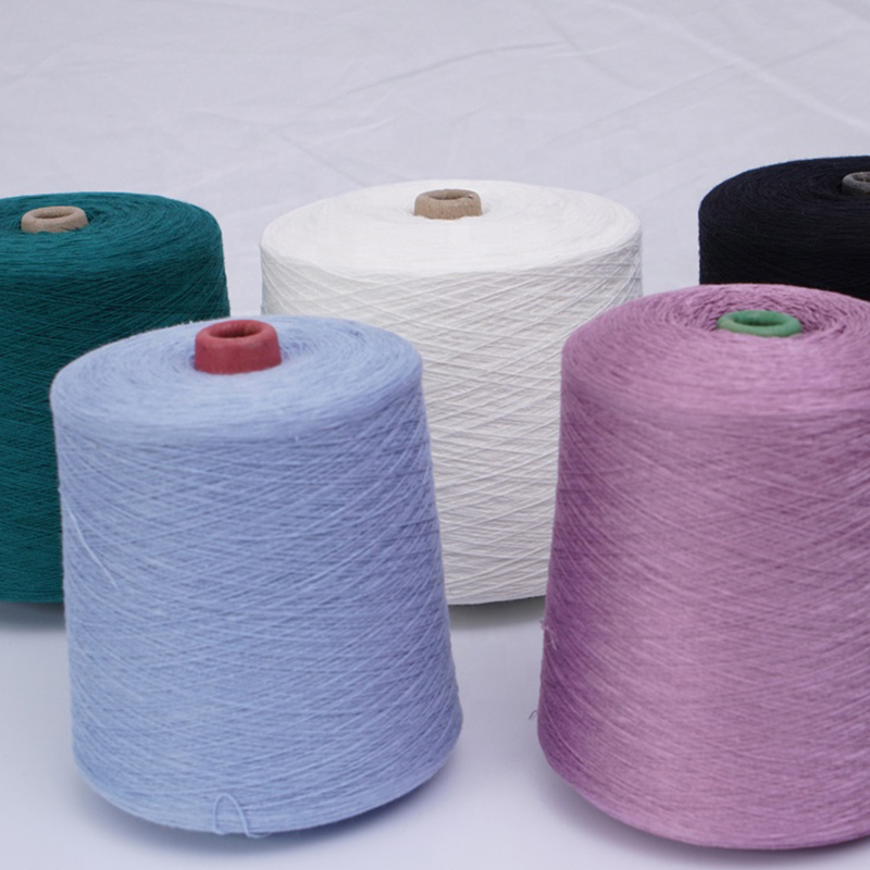 28NM/2 50 Recycler le polyester 50 fil mélangé acrylique filé en usine en gros